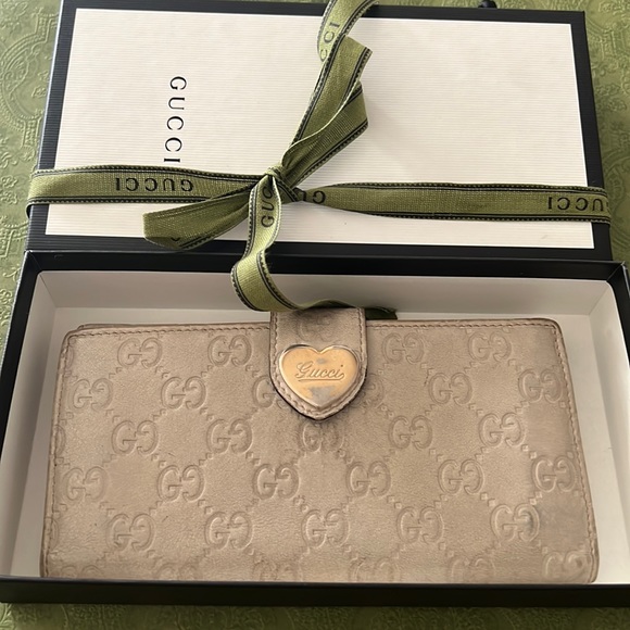 Gucci Handbags - Authentic Gucci Guccissima long leather wallet